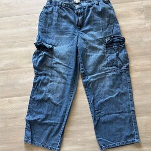 Ava & Viv Women’s Denim Cargo Pants